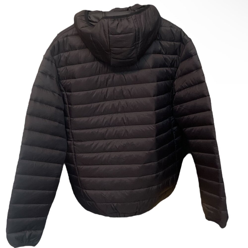 Ruxen Italy Down Black Puffer Jacket with removable hood - Picture 2 of 3